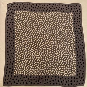 Moschino Cheap and Chic Heart Print Silk Scarf